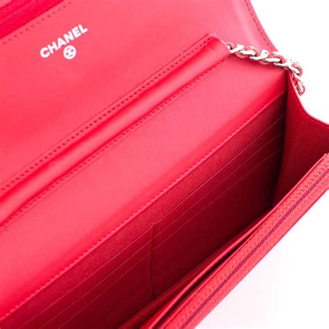 bolsa chanel vermelha|Bolsa Chanel Wallet on Chain Vermelha Couro Caviar.